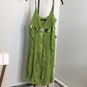 BCBG MaxAzria Green Strapless Cocktail Dress